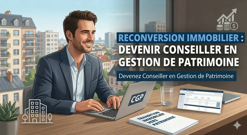 Reconversion immobilier : devenir conseiller en gestion de patrimoine